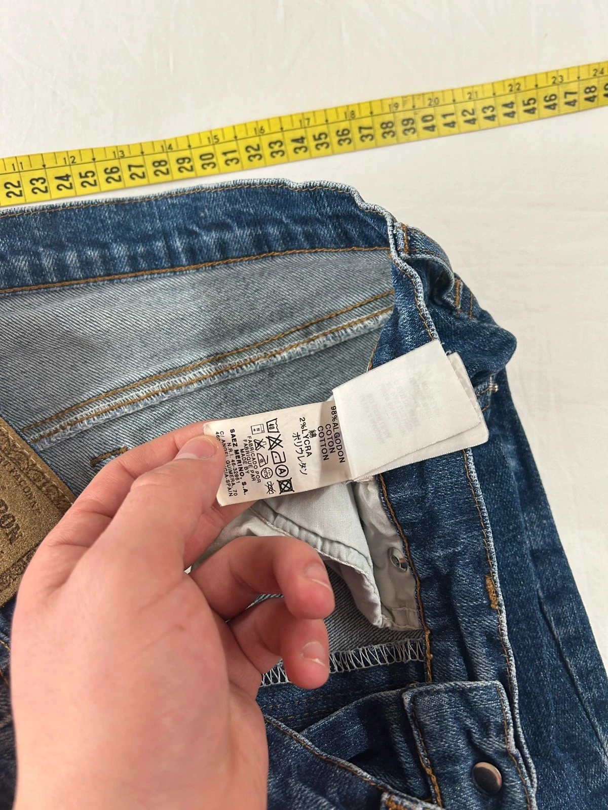 Navy blue straight cut jeans vintage retro y2k style – photo 13